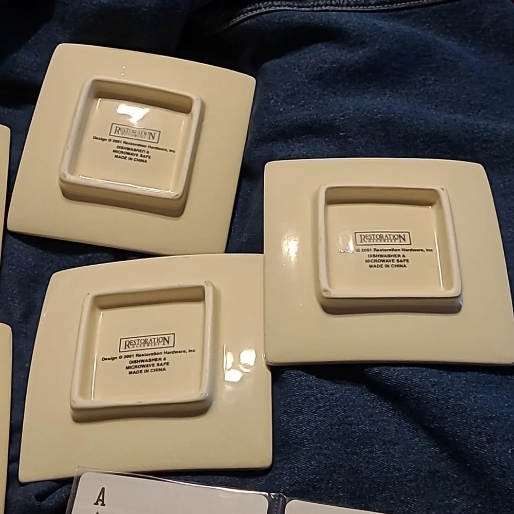 Restoration Hardware appetizer plates & assessories